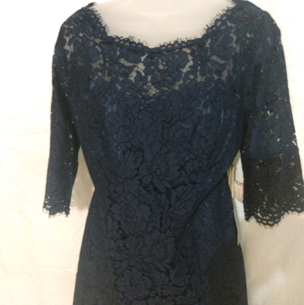 Navy lace dress